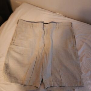 Nautica Men's Light Tan Flat Front Shorts